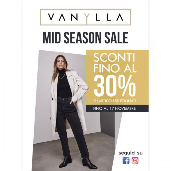 Vanylla Mid Season Sale Autunno Inverno 2019